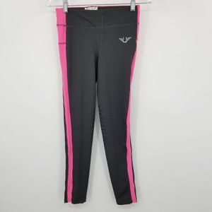 TuffRider Kids ventilated, schooling, riding tights Black and Pink